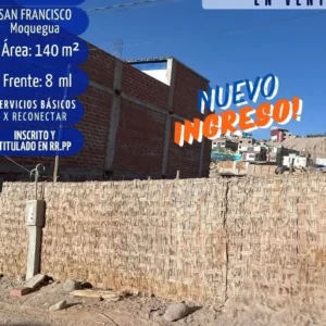 OPORTUNIDAD ÚNICA DE INVERSIÓN EN MOQUEGUA
